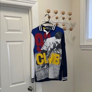 Ralph Lauren - Polo 93 Climb Snow Beach Vintage Long Sleeve Polo - Navy - M